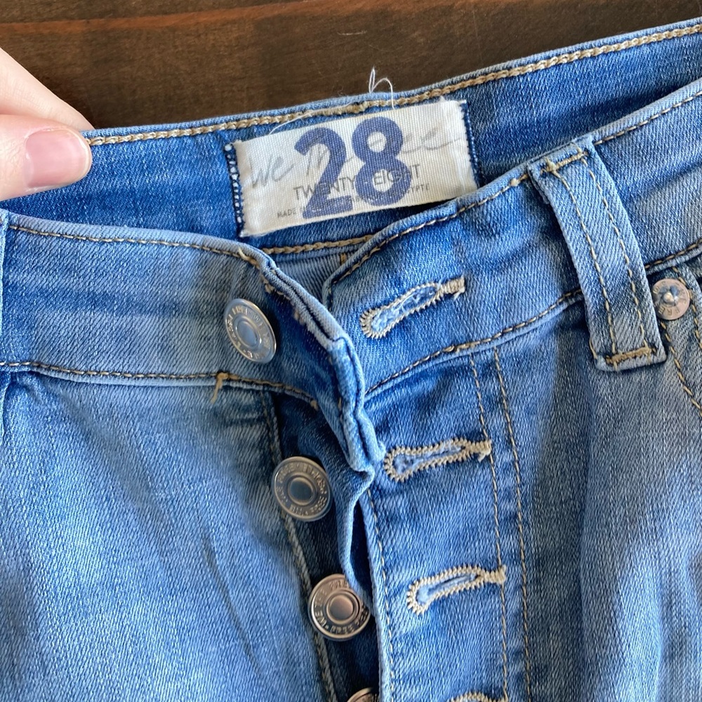 Free people stretchy flare jeans size 28